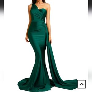 Portia and Scarlett Teal One-Shoulder Dress